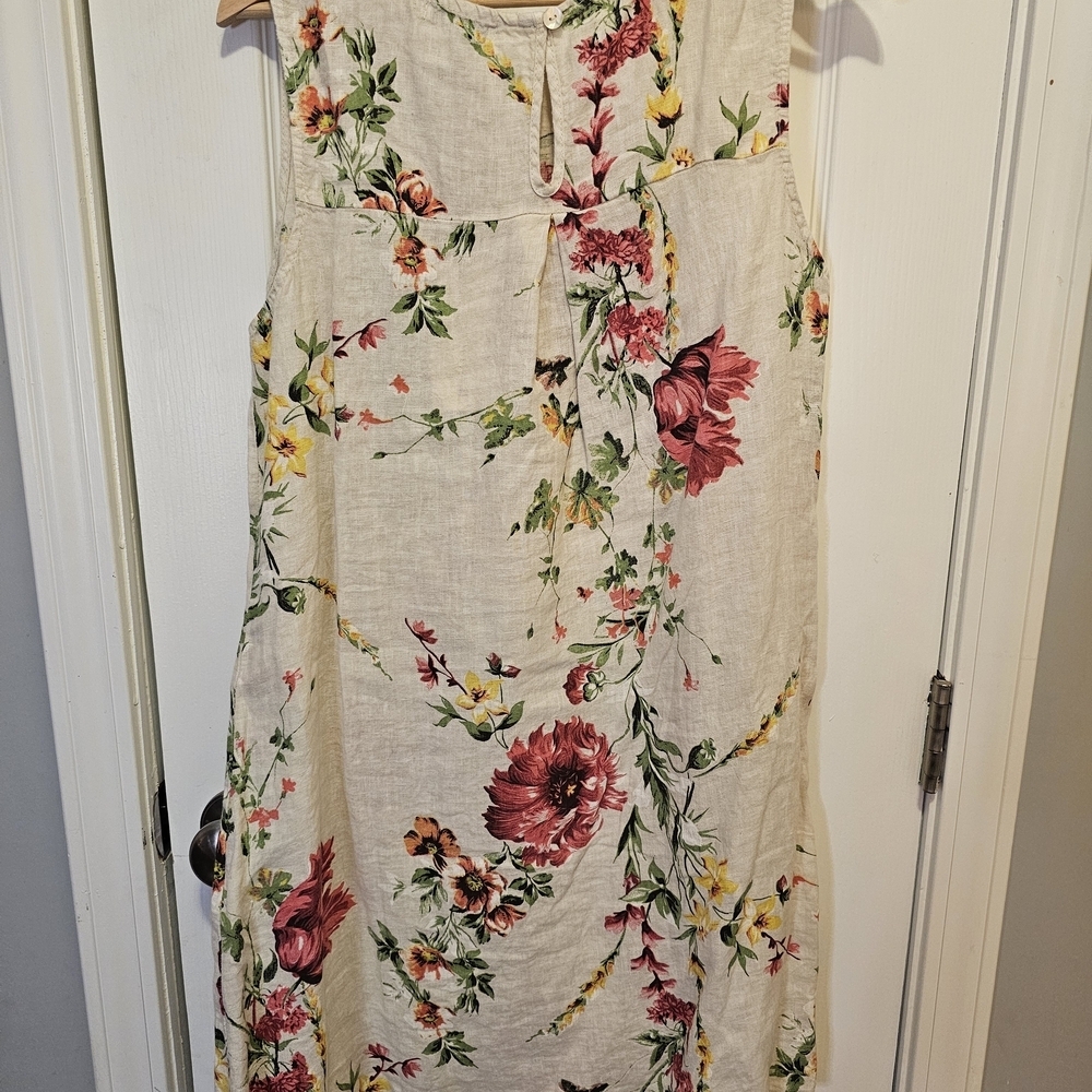 NWT Elegant Floral Sleeveless Midi Dress - Picture 8 of 10